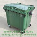 Пластиковый контейнер 1100л зеленый
